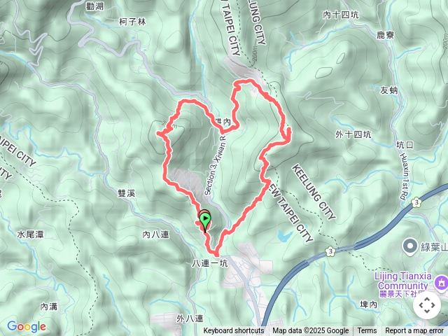 汐止愛心縱走(拱北殿_刣狗寮山_圍貓尖山_北港山_三秀山)預覽圖