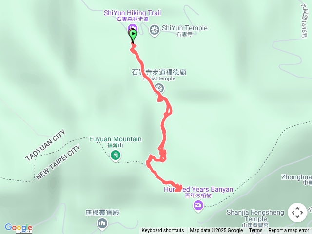 石雲森林步道（涼亭啟登-圳頭山往原路往返）預覽圖