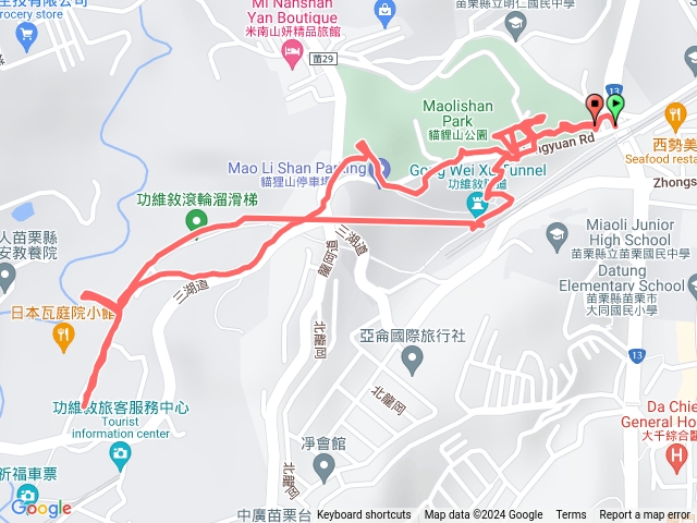 苗栗貓貍山公園-功維敘隧道預覽圖