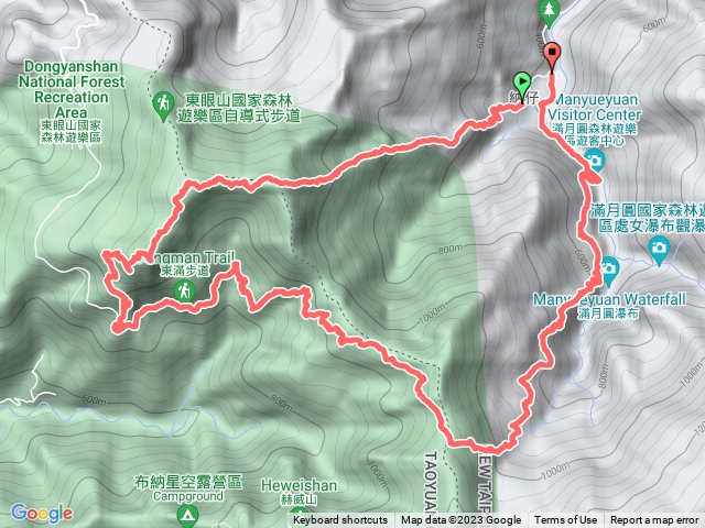 滿東O型(天德巷東眼山親子峰(母峰、子峰)滿月圓)