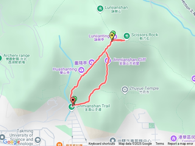 金面山-剪刀石越野