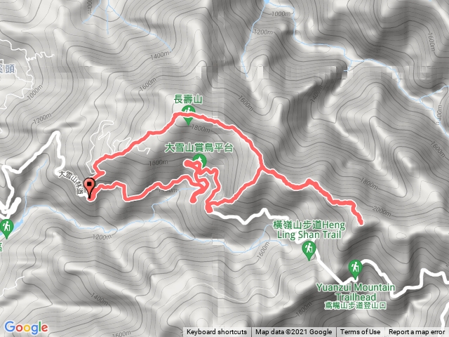 長壽山，鳶嘴山來回,林道24K下回大水桶