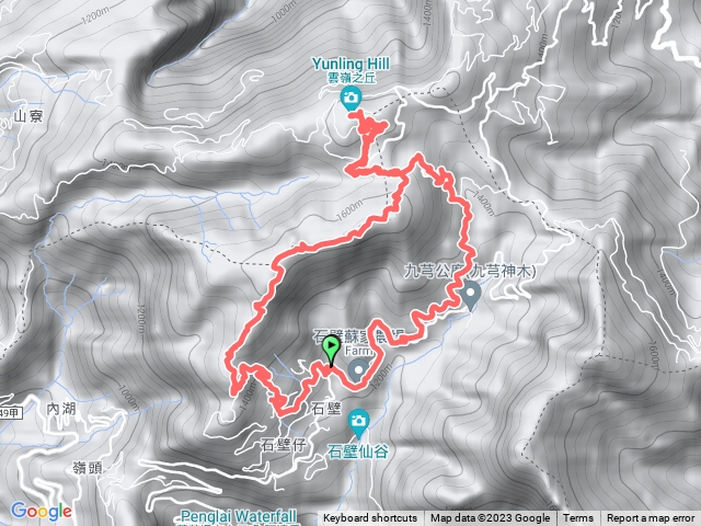 東碧山莊上雲嶺之丘O型縱走預覽圖