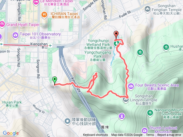 象山進經一綫天象山峰經豹山步道下