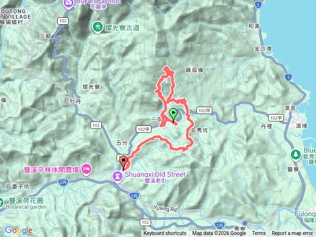 2026-02-10雙溪雙澳山慈安宮青雲古道遠景古道土地公嶺山嶺頭觀日步道西九分坑山-前鋒回雙溪預覽圖