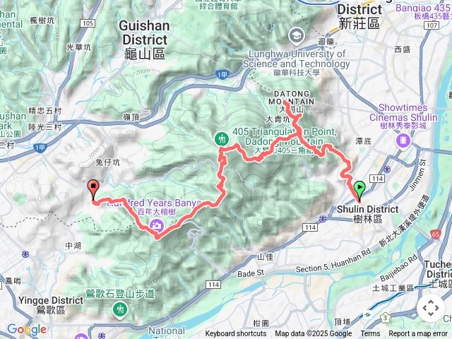 大同山、大棟山、福源山縱走15K