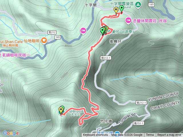 後棟仔山大尖山來回預覽圖