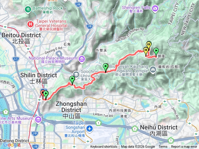 大崙頭山/劍潭山臺北大縱走第五段預覽圖