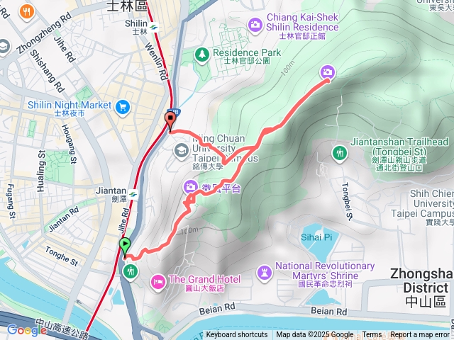 劍潭站、微風平台、劍潭山、老地方，銘傳大學下