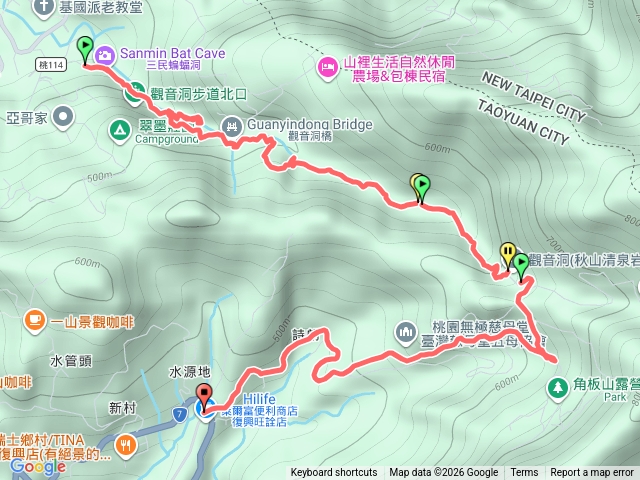 蝙蝠洞觀音洞步道下北橫預覽圖