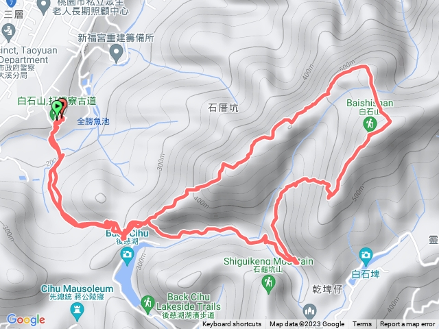 打鐵寮、白石山、石厝坑山O繞預覽圖