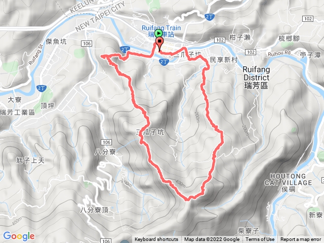 20220312瑞芳萬壽山八分寮山三爪子坑山蛇子崙山O走