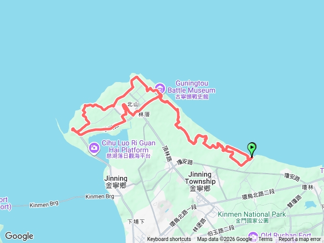 嚨口→雙鯉湖→湖下一營區預覽圖