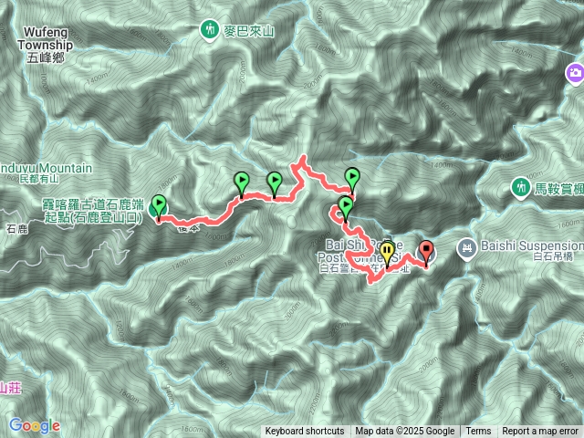 石鹿到白石駐在所