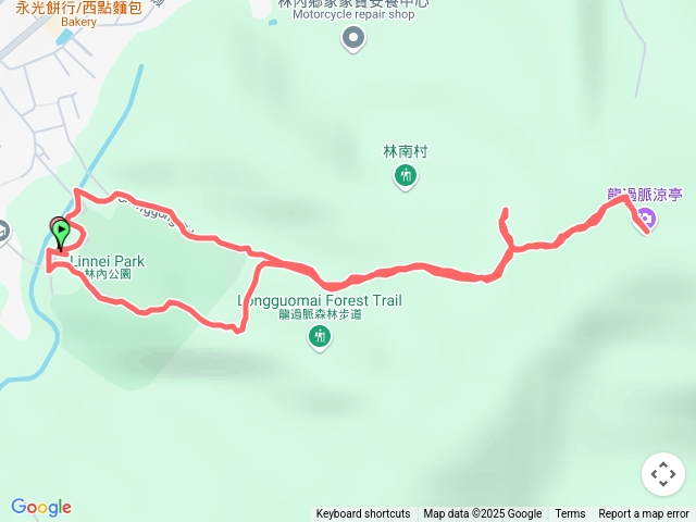 龍過脈森林步道(第二涼亭折返)