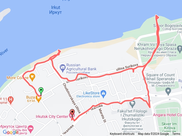 伊爾庫茨克市區健走