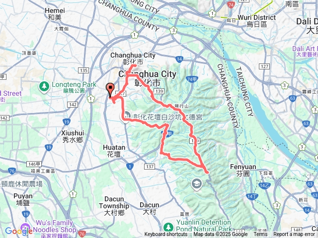 彰化、花壇繞一圈