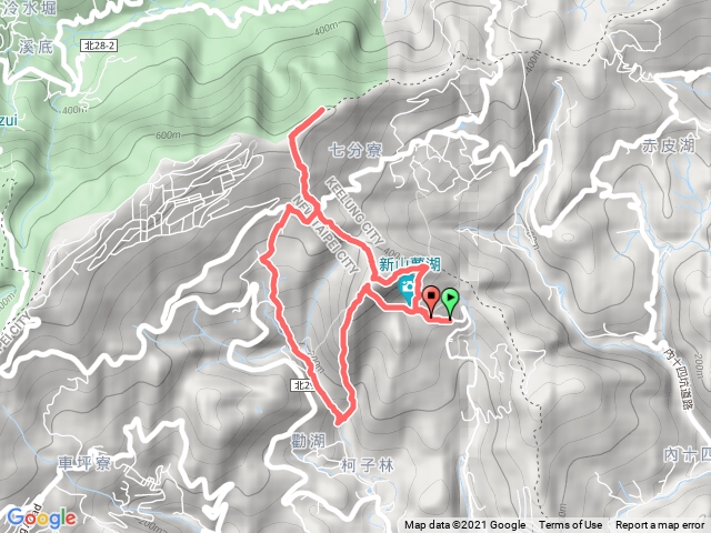 新山夢湖，新山東稜，烏塗山，烏塗南峰o型