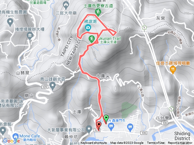 土庫岳-山豬窟山-山豬淚湖O型