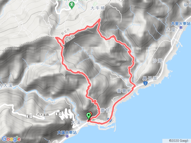 桃源谷古道大溪線上石觀音廟下