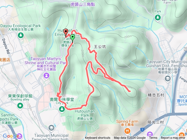 虎頭山環保公園陵線經國梅園龜崙山小O預覽圖