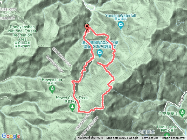 20211107 熊空南山 滿月圓山 多崖山 北插天山 O型四峰縱走