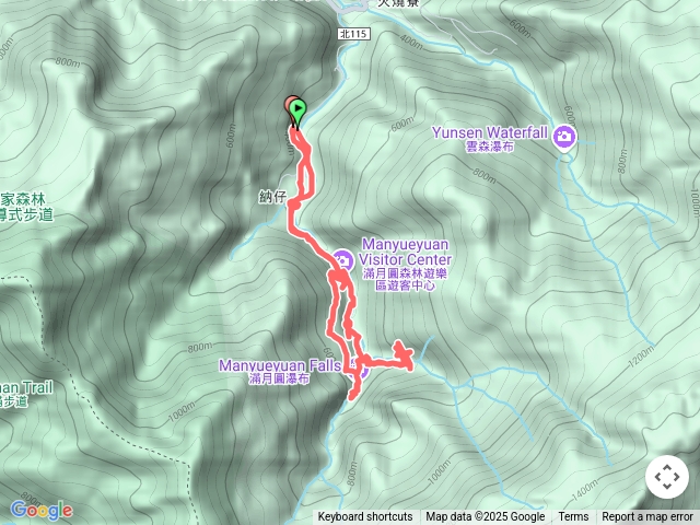 滿月圓森林遊樂區-自導式上+三瀑布