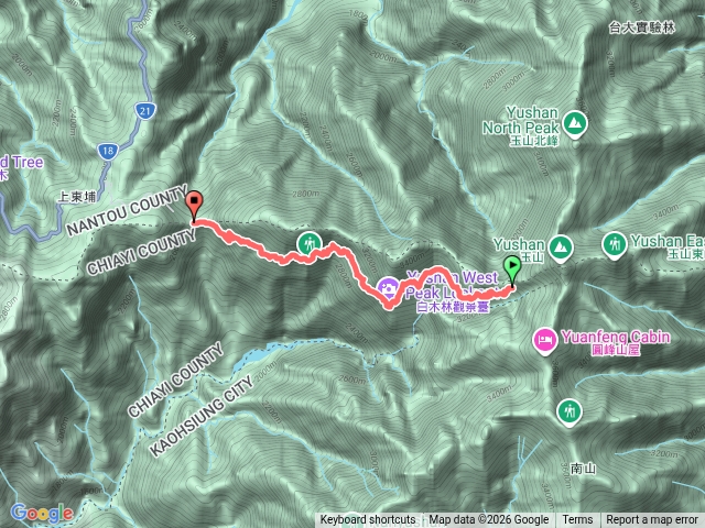 D2：排雲山莊＞塔塔加登山口2023預覽圖