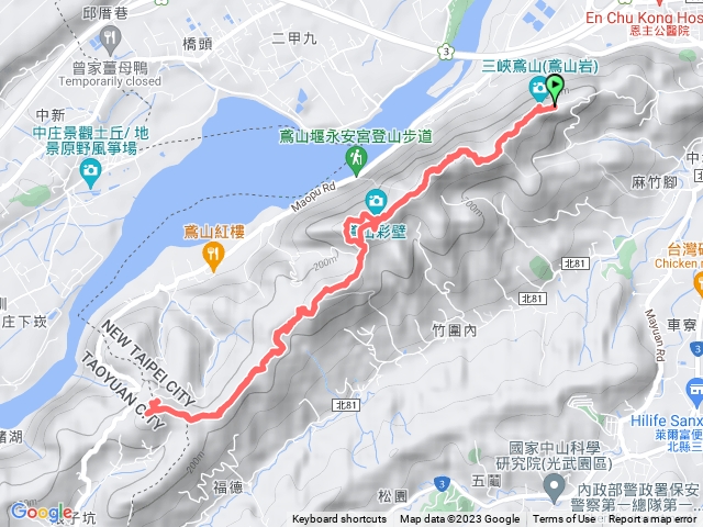 三峽鳶山銅鐘-福德坑山-五十分山-烏塗窟山來回