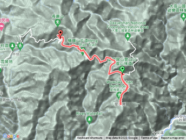 屋我尾山／大雪山線