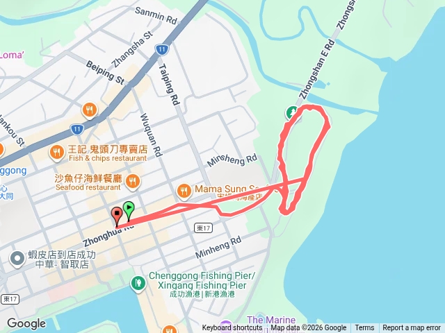 成功鎮海濱公園慢跑