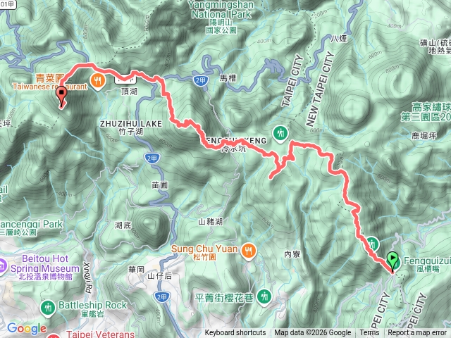 陽明山東西大縱走預覽圖