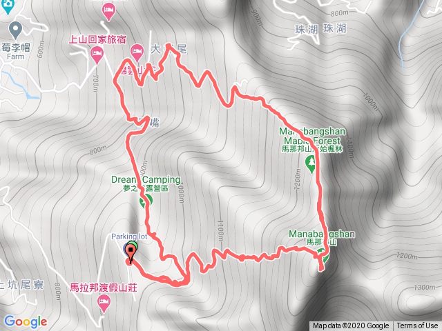 馬那邦山(天然湖上經上湖登山口接天天然湖停車場)