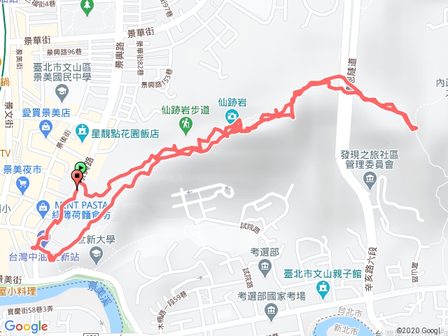 景美仙跡岩_景美山_圳後山O型20180803