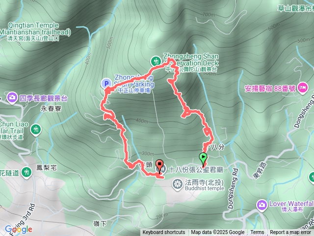 中正山環型步道預覽圖