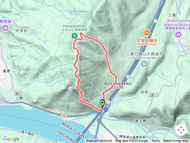 火炎山-北鞍古都O型環狀