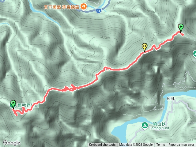 埔里六秀/關頭山、對萬山、埋頭山、舊武界越山