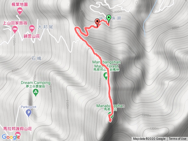 馬那邦山珠湖登山口上下