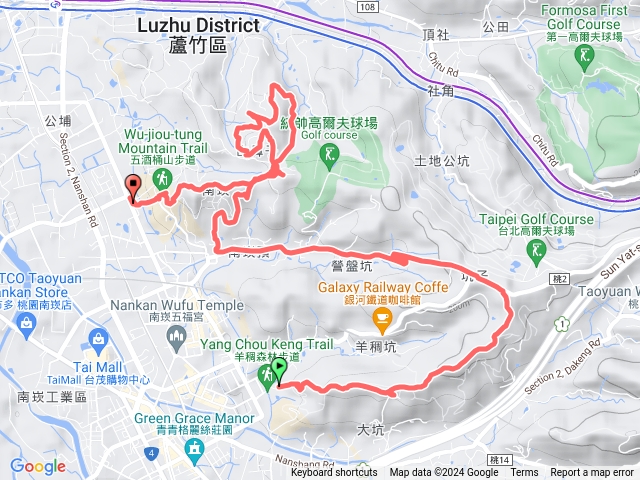 羊稠森林、營盤坑古道、五酒桶山