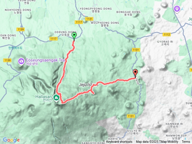 2025.09.06 漢拿山 觀音寺上 城板岳下 沙羅岳觀景台