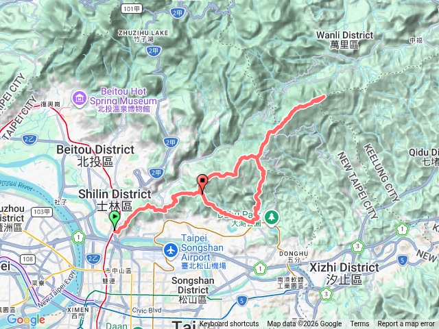 內湖愛心項鍊縱走（端點：劍潭、友蚋山）預覽圖