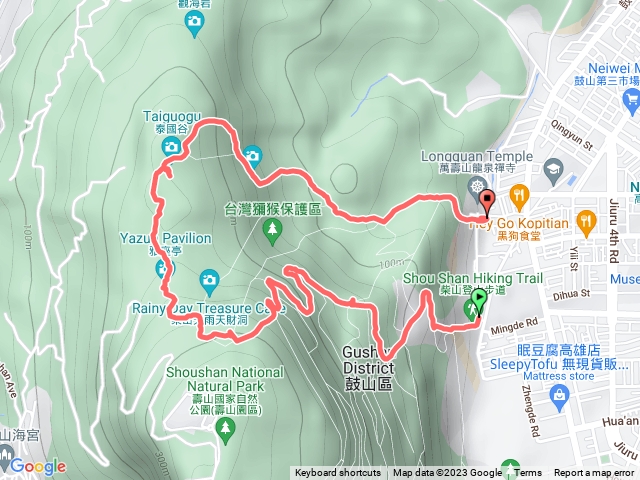 壽山步道經盤榕、雅座、泰國谷