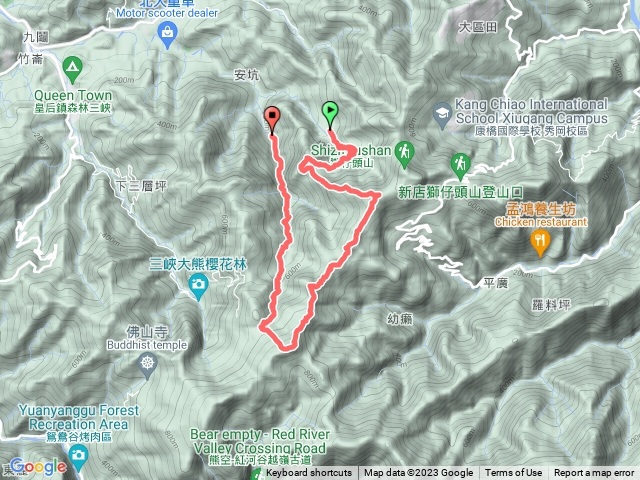 2023-04-28 雙鹿U形縱走─鹿母潭山登山口→百年土地公→鹿母潭山→竹坑山北峰→竹坑山→鹿母潭→鹿母潭站