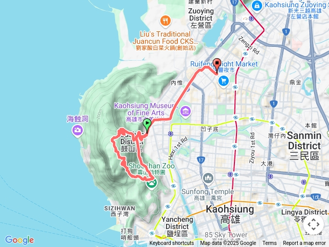柴山與壽山O型走