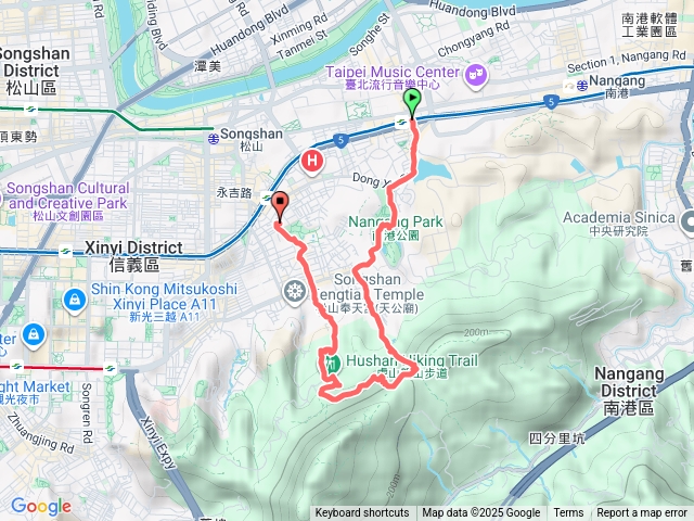 20251005南港公園-北興宮-南港山稜線步道-松山慈惠堂-捷運後山埤站預覽圖