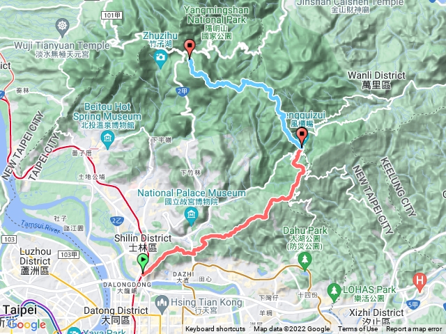 2022-0706_劍潭-大崙頭山-風櫃嘴（台北大縱走第三段）