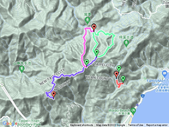 20230304打鐵寮山坪溪山O行(含鷹子嶺及鷹子頂山)