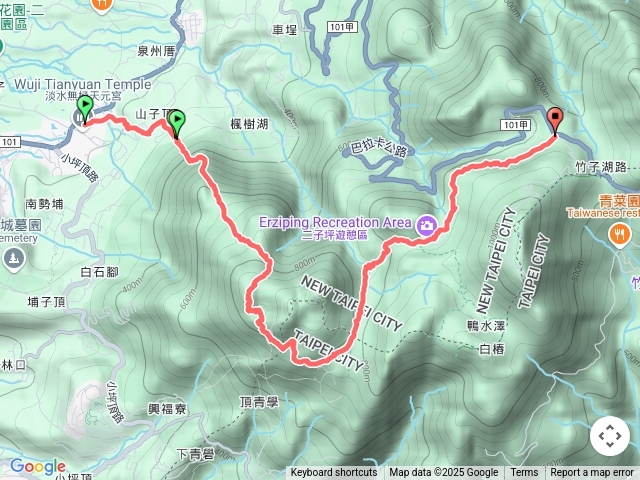 20250417天元宮，向天池山至二子坪