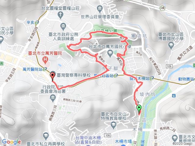 抱子腳山、萬芳社區公園步道1090927