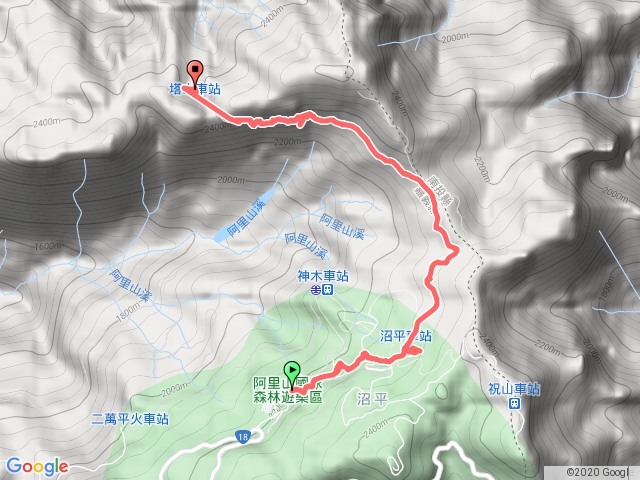 阿里山至塔山車站